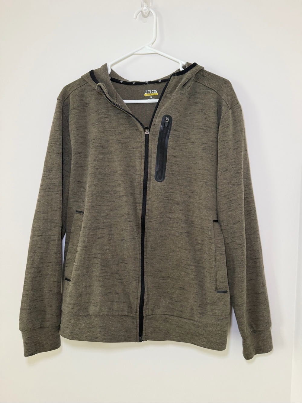 Zelos Tech Fleece Full Zip Hoodie Men’s Medium